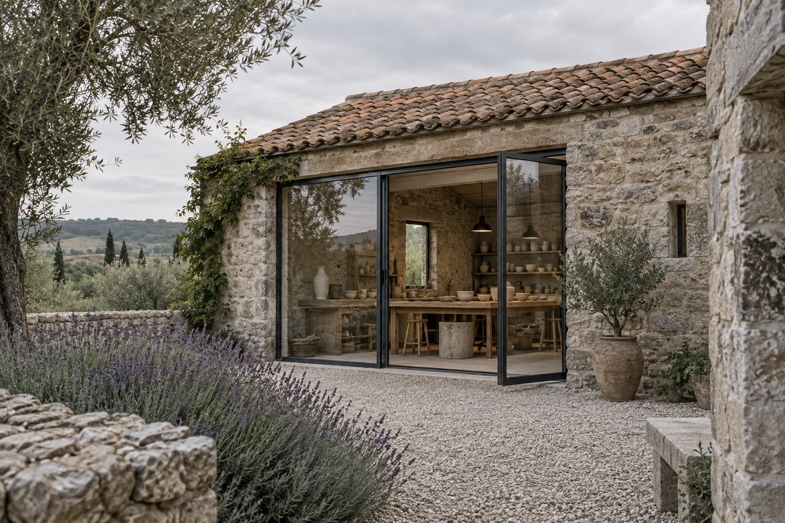 Fictional workshop conversion retaining the character of its existing structure.