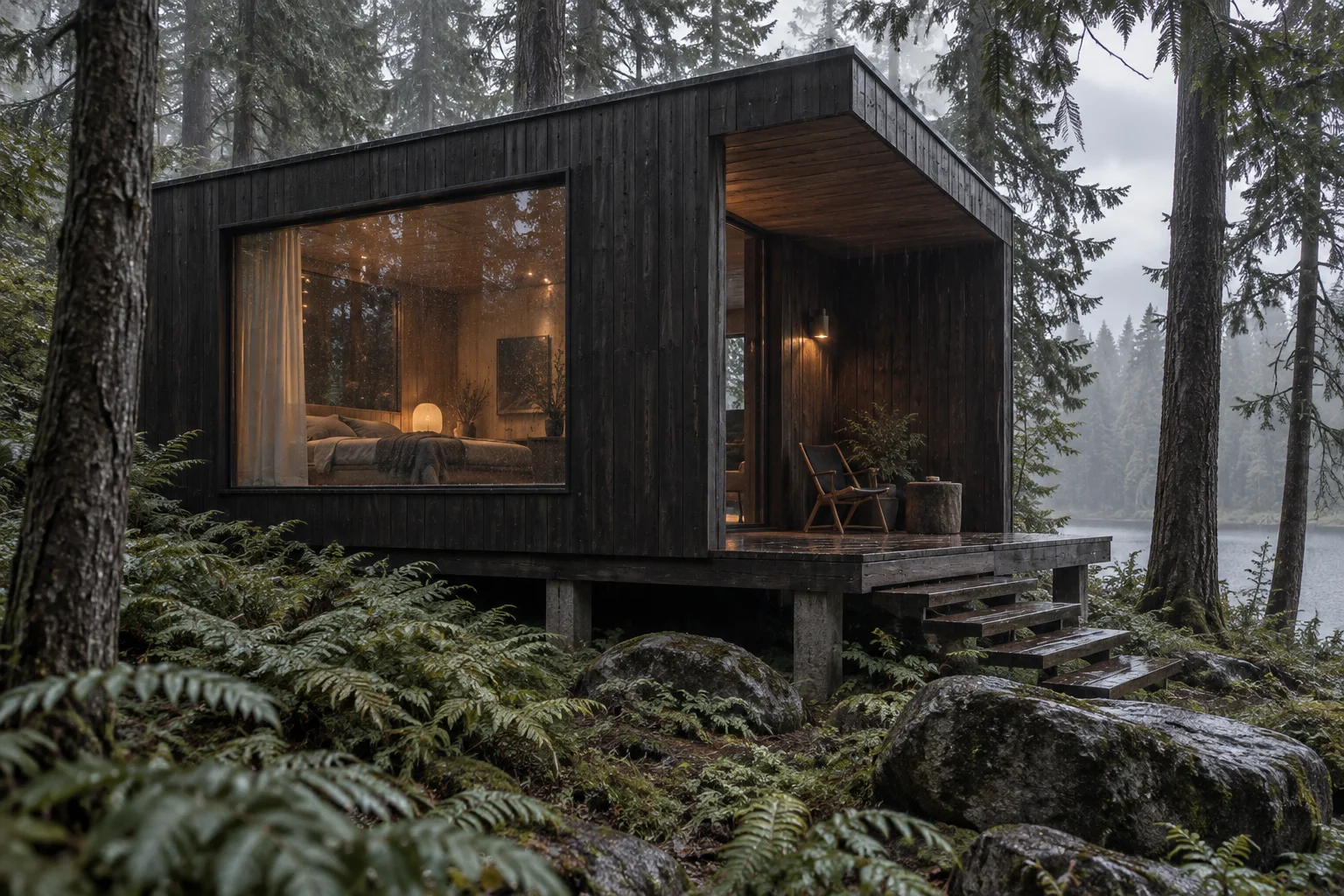 The woodland retreat — fictional design concept